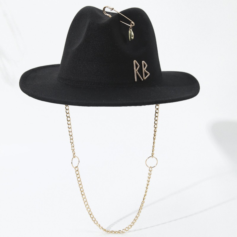 Fedora Hat Wool - Kadınlar için RB Marka Yün Keçe