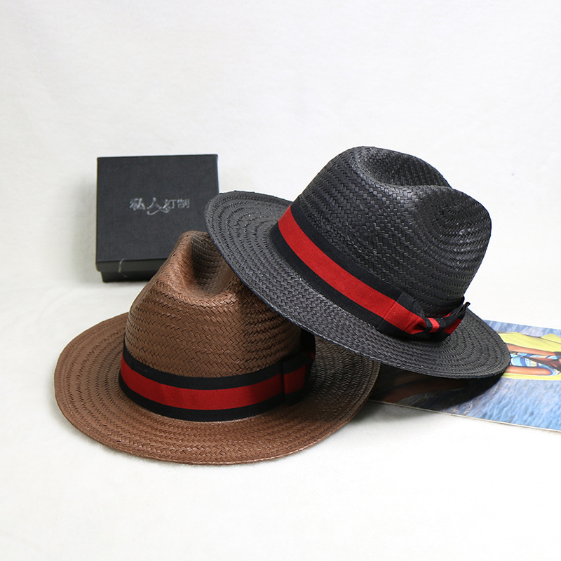 Cowboy Hat Straw - El Dokuma Hasır Şapka Caz Kovboy