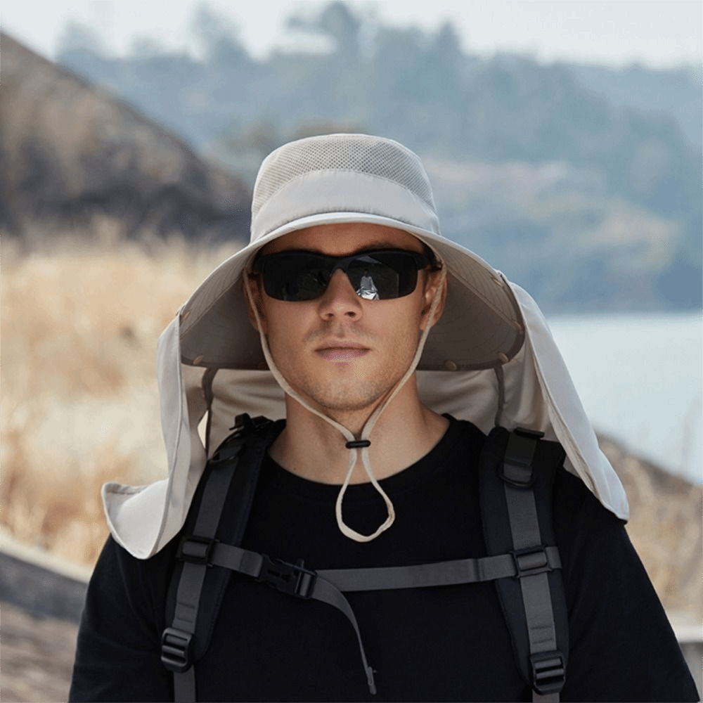 Visor Sun Hat - Moda kumaş erkek güneş şapkası büyük