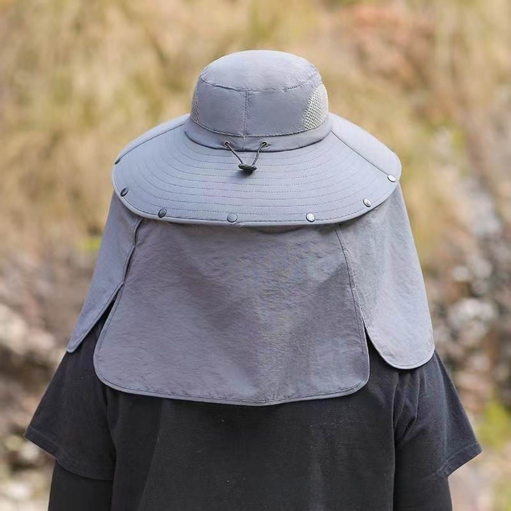 Visor Sun Hat - Çıkarılabilir Kumaş Erkek güneş şapkası Büyük