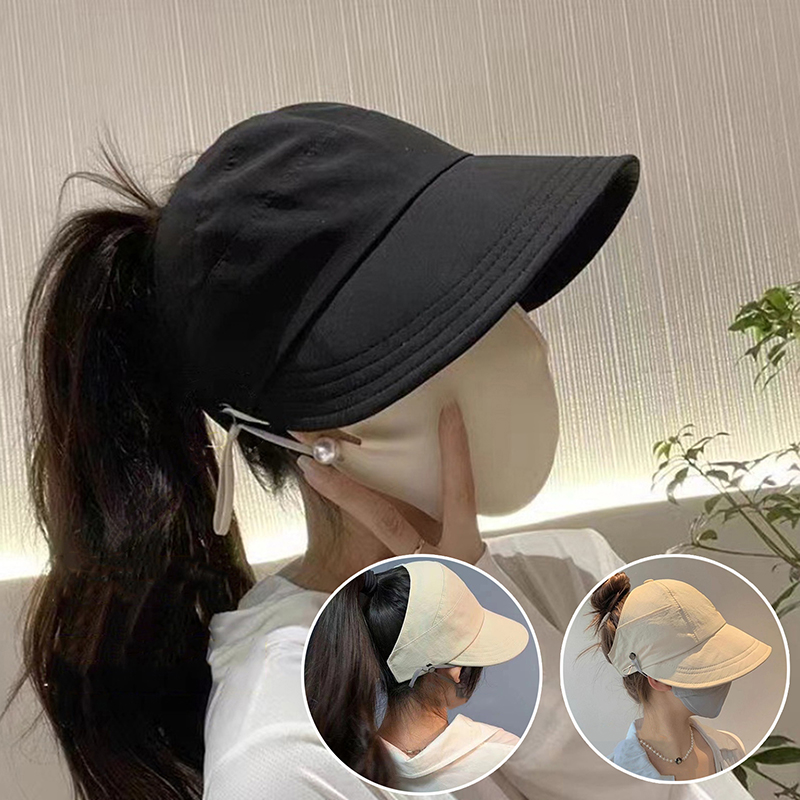 Sun Hat Wide Brim - Katlanabilir Geniş Ağızlı Atkuyruğu Şapkası Kadınlar