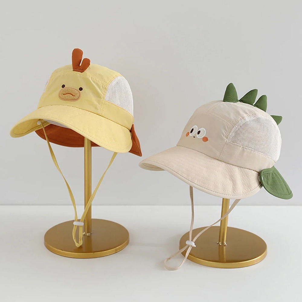 Visor Sun Hat - Sevimli Çizgi Film Bebek Plaj Şapkası,