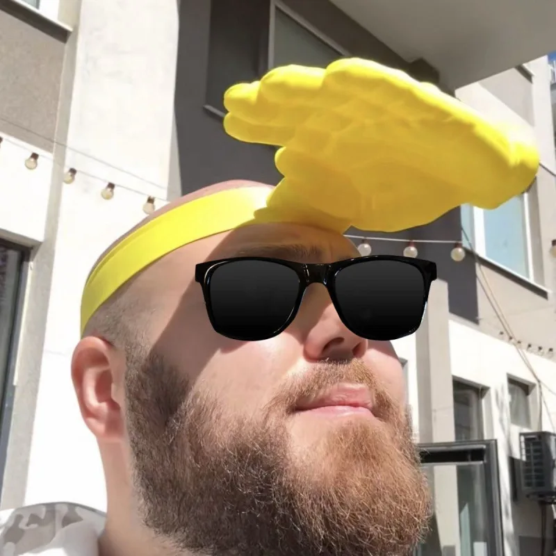 Visor Sun Hat - 1/3 adet yenilik 3D palmiye el