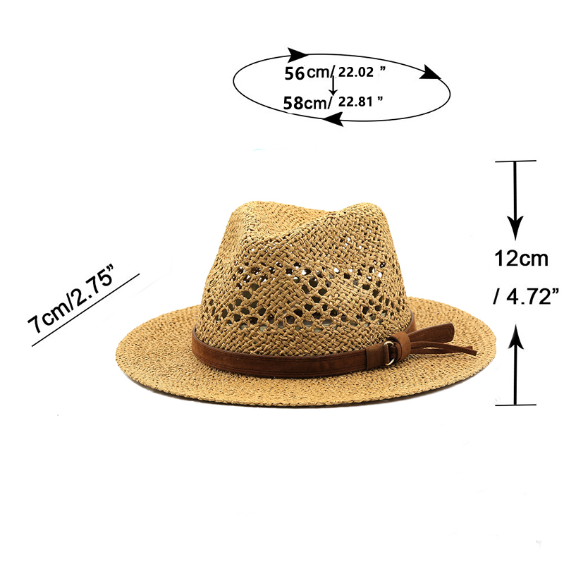 Hollow erkekler rafya hasır şa - Cowboy Hat Straw incelemesi ve fiyatı