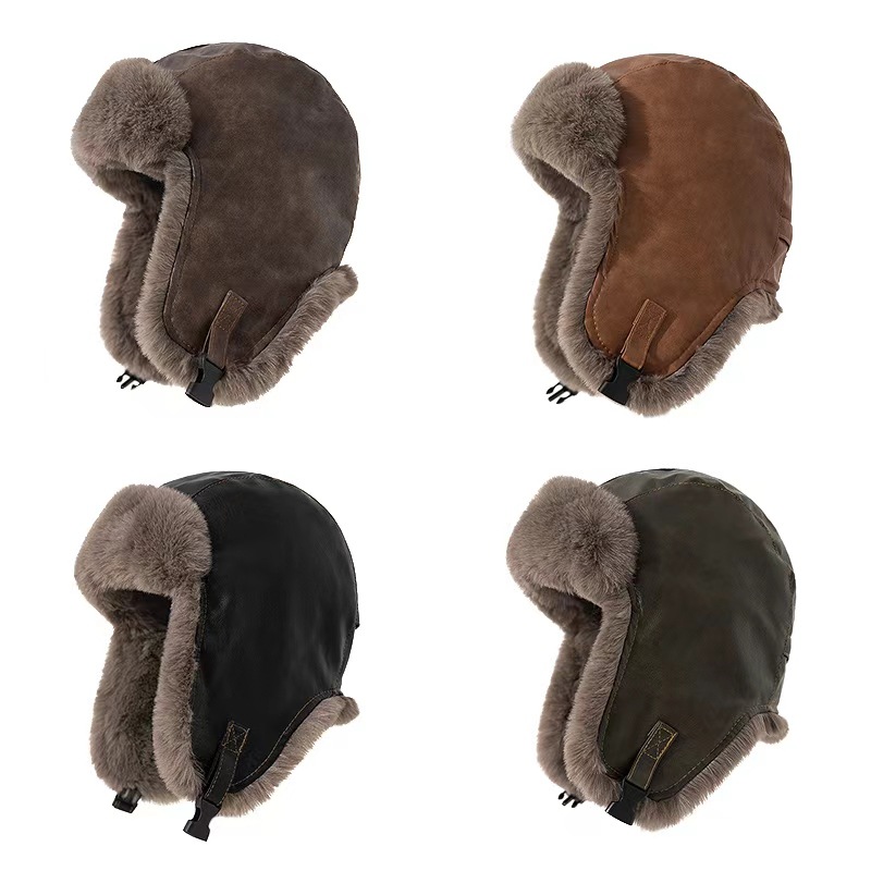 1 adet Erkek Kışlık Retro Deri - Trapper Hat Ear Flap incelemesi ve fiyatı