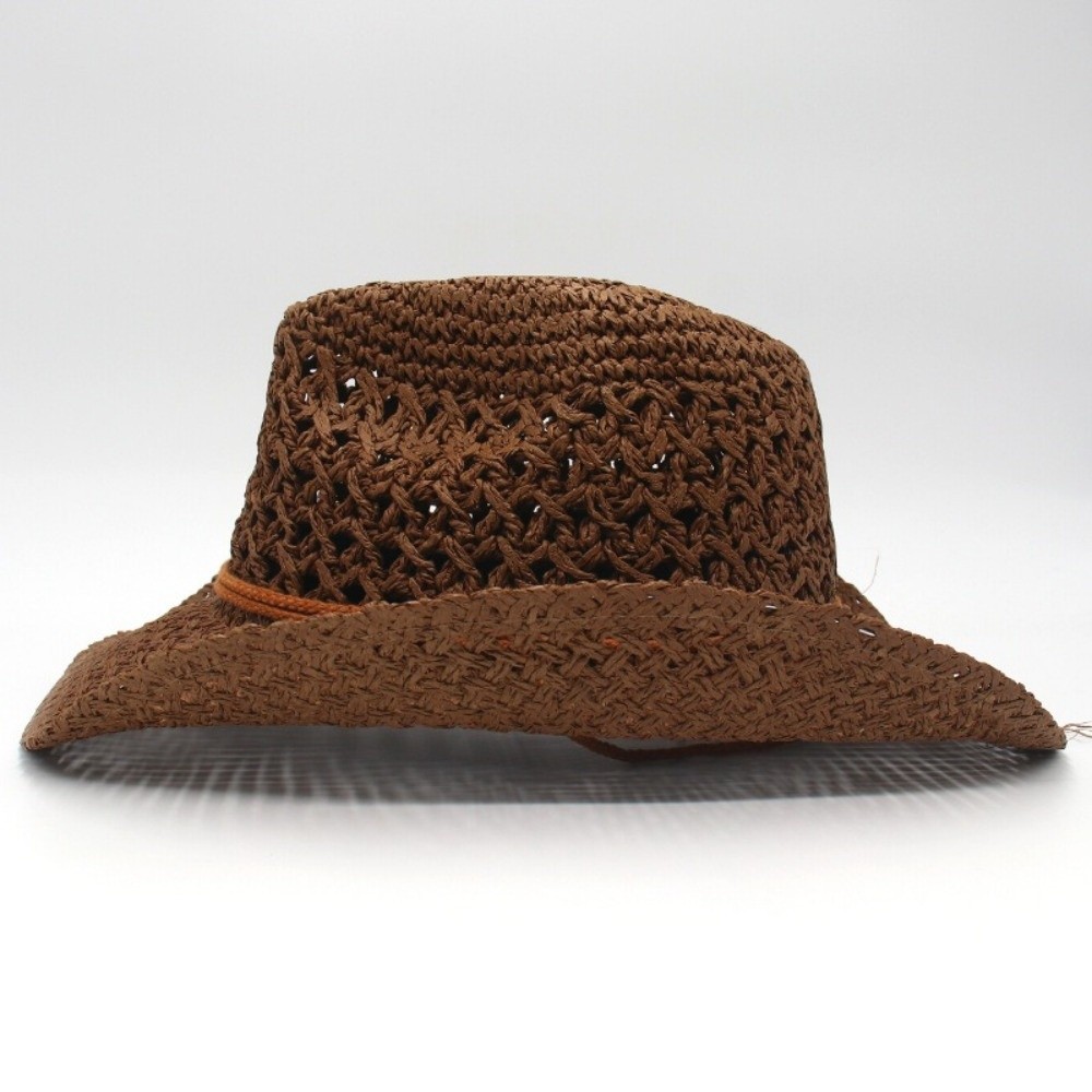 Retro geniş kenarlı güneş koru - Cowboy Hat Straw incelemesi ve fiyatı