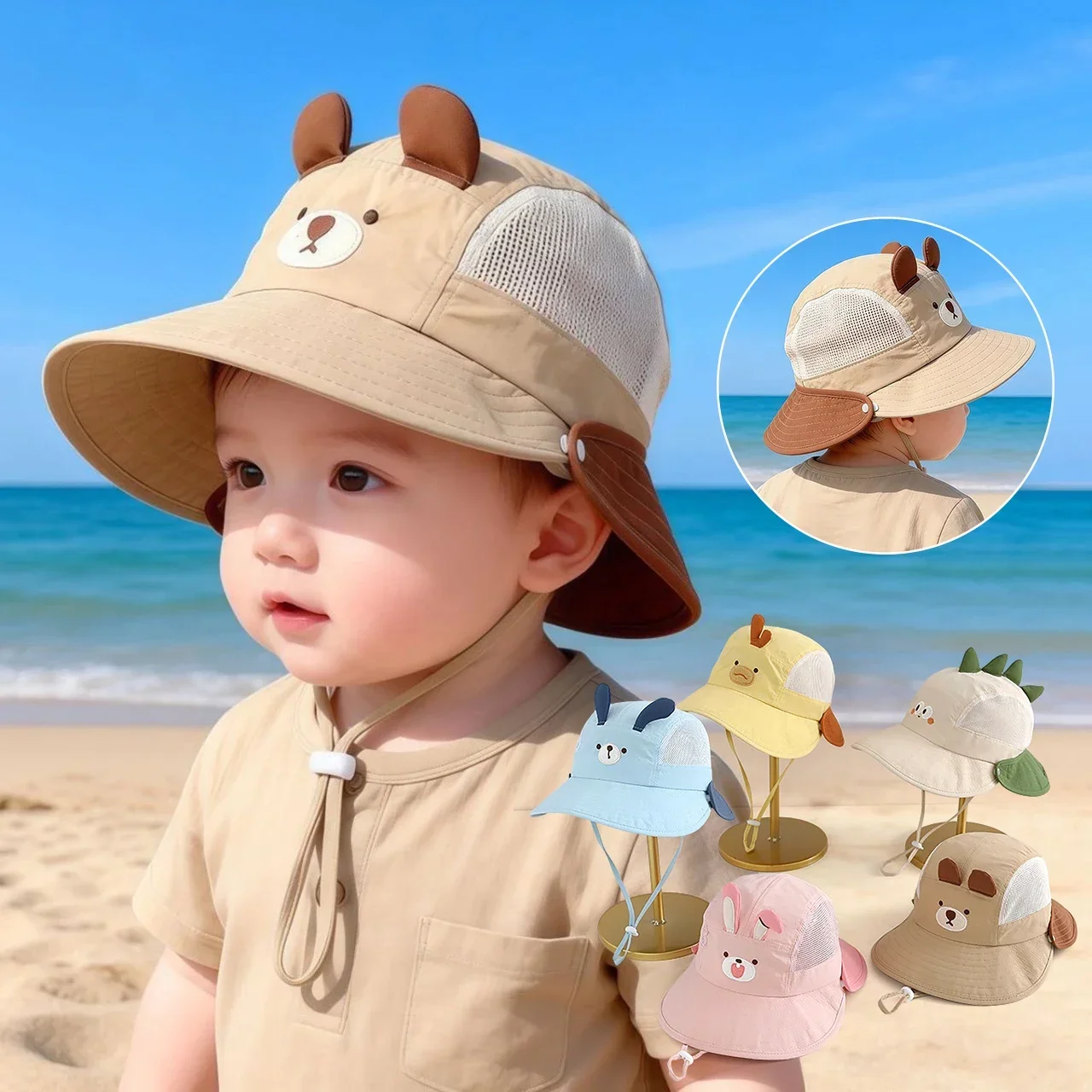 Bebek Karikatür Ayı Tavşan Kul - Visor Sun Hat incelemesi ve fiyatı
